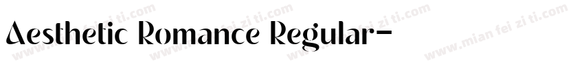 Aesthetic Romance Regular字体转换